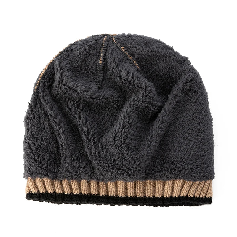 Thick Knit Beanie, Unisex Winter Skullcap