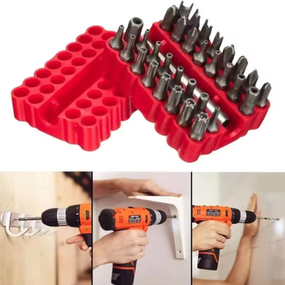 33PCS Professional Security Bit Set Tamper-Proof Multi-Type Screwdrivers With Magnetic Bit Holder Essential Tools For Home