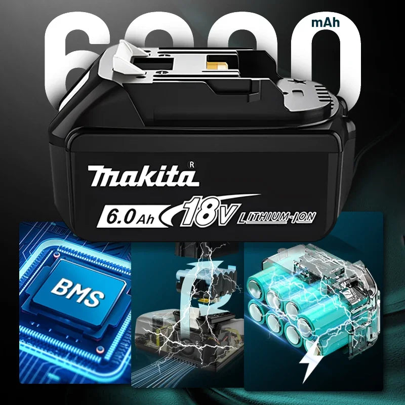 Makita 18V battery High Capacity Original Genuine 3Ah 5Ah 6Ah 9Ah Li-ion for Cordless Drill Grinder Wrench Handheld Tools