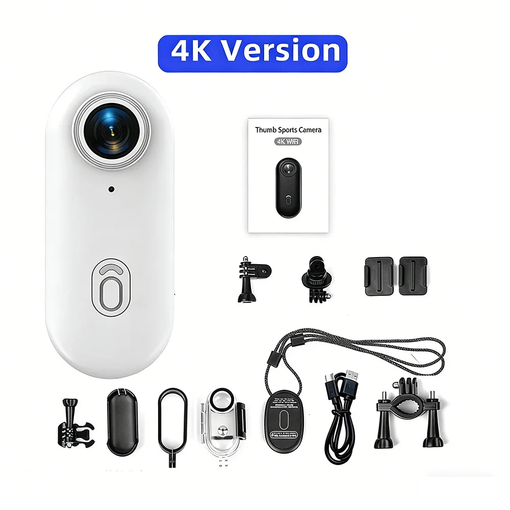 4K Wearable Collar Camera — Magnetic Mini WiFi Body Cam for Vlogs & Pets