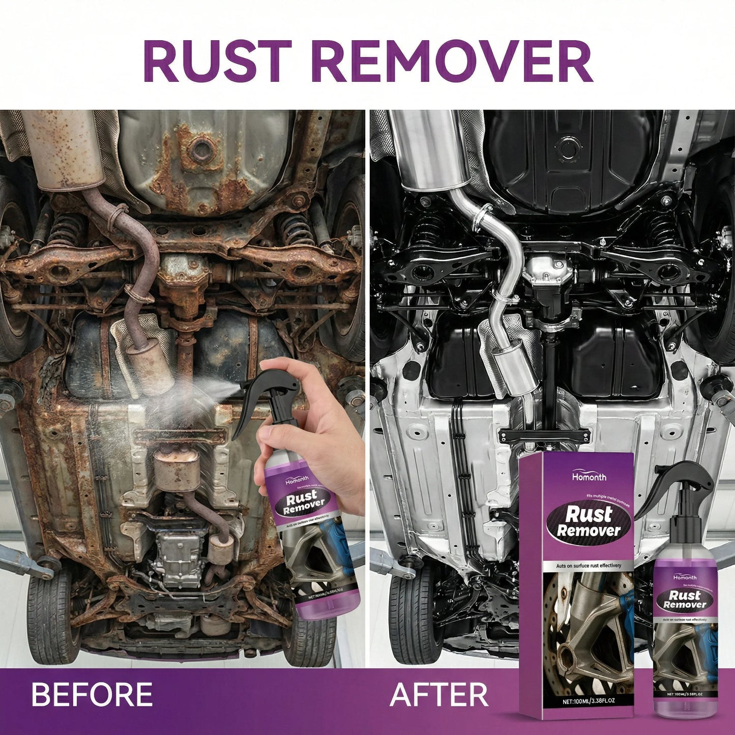 2026 Latest High-Efficiency Rust Remover: Suitable For Various Metals, Automotive And Household Metal Rust Prevention