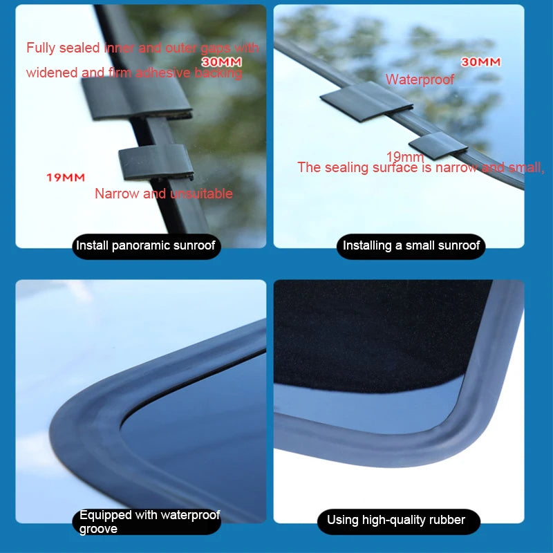 Rubber Car Door and Window Seal Strip - 14, 19 or 30 mm - view 10