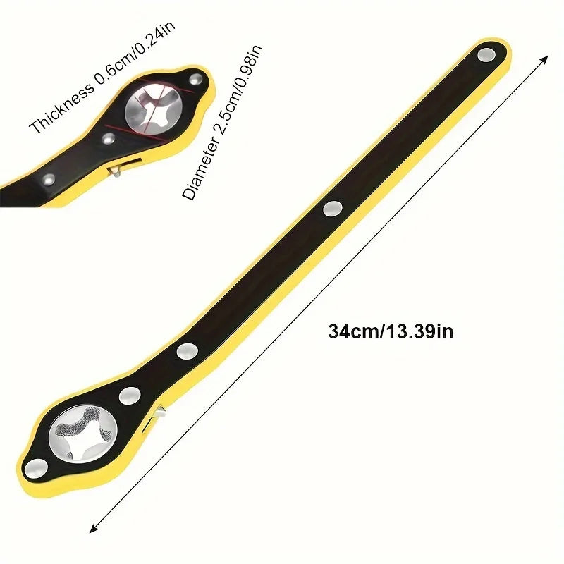 Auto Labor-Saving Jack Ratchet Wrench With Long Handle Jack Ratchet For Scissor Jack Lug Wrench For Tire Jack