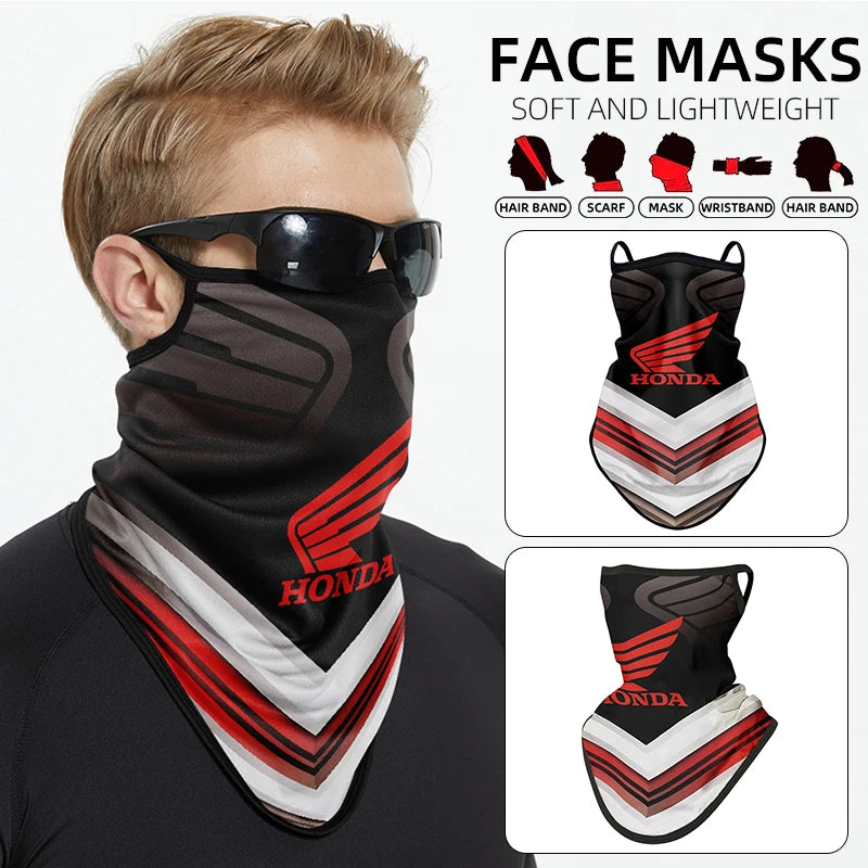 Outdoor motorcycle windproof and UV resistant face mask arm cover For Honda CRF CB CR XR CRM CBR 125R CBR600RR CB1000R