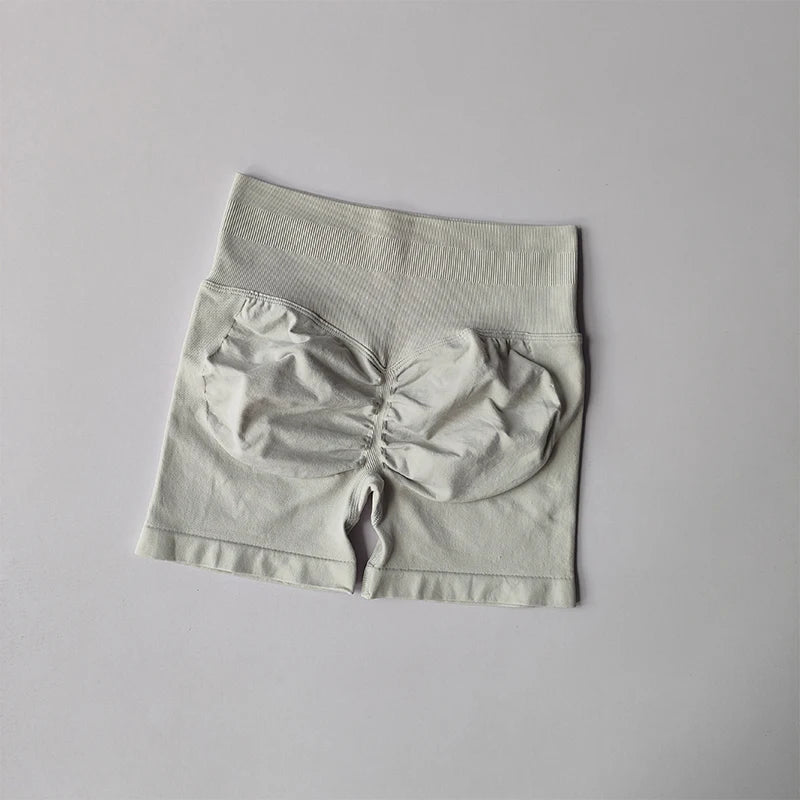 Peach Buttock Lifting Three-point Shorts Summer High Waisted Yoga Shorts Fashionable and Sexy Running Fitness Pants Solid Color