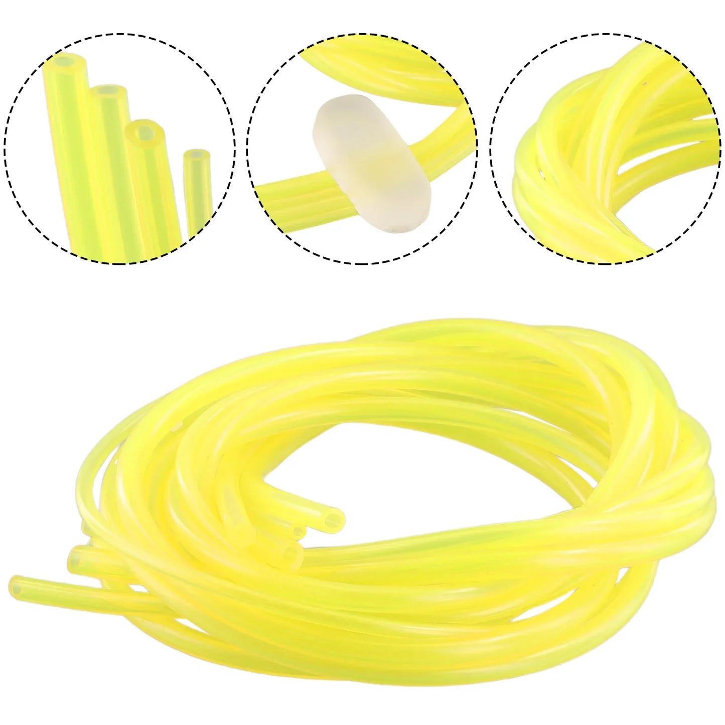 4PCS Petrol Fuel Gas Line Pipes Hoses Petrol Line For String Trimmer Chainsaw Saw Blower Grass Cutter Brushcutter Fitting 2026