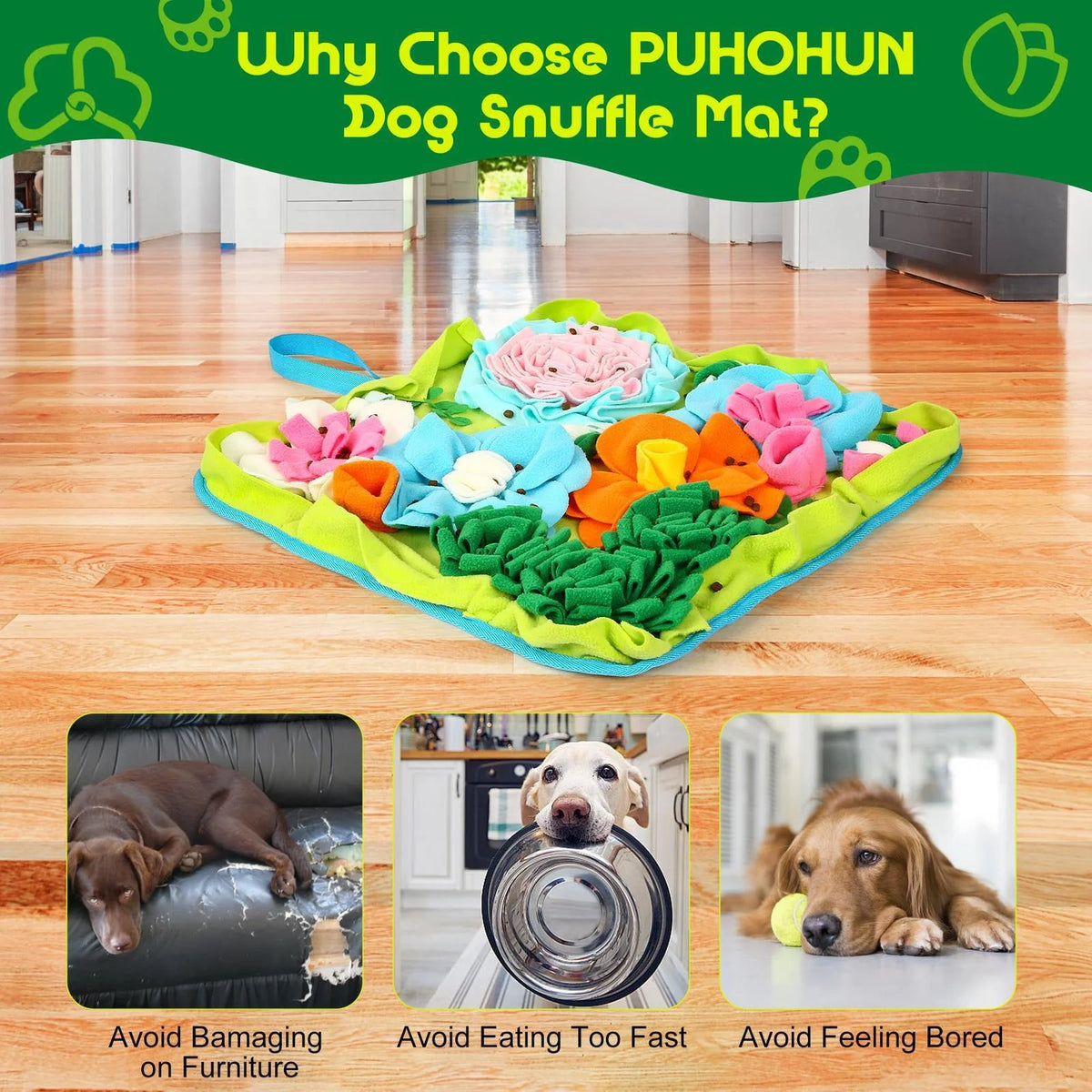 Garden Flower Snuffle Mat - Dog Foraging Toy – photo 2