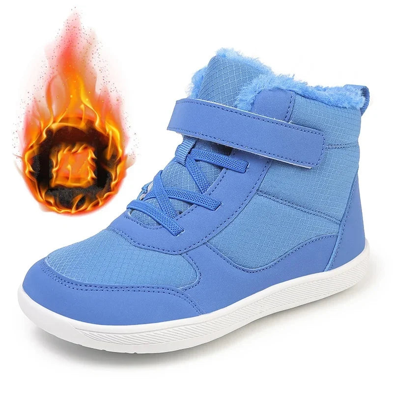 Kids Wide Toe Snow Boots - Minimalist Warm Winter Sneakers - photo 12