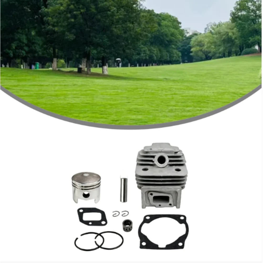 44mm Cylinder And For Piston Kit For 52CC 44-5 Brush Cutter, Metal Replacement Set With Rings And Pins