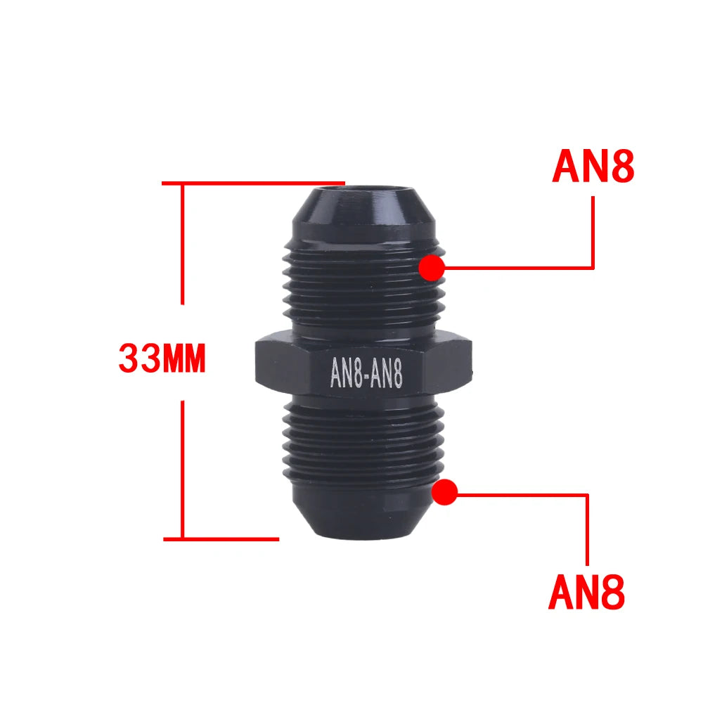 Universal AN6 AN8 AN10 To AN To M14/M16/M18x1.5 Thread Straight Fuel Oil Air Hose Fitting Male Adapter Car Auto Accessories