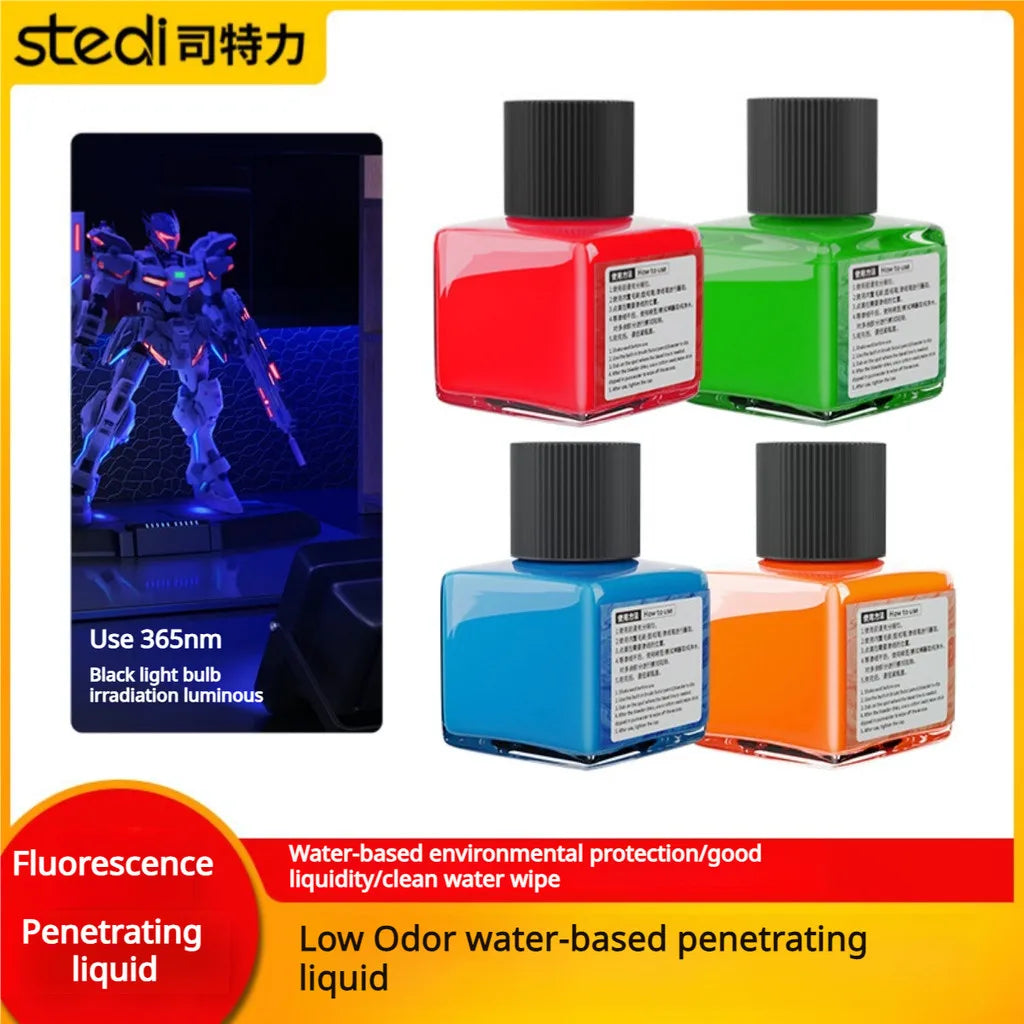 Stedi MP-20~29 40g Fluorescent Panel Liner Paint Water Based Ink for Gundam GK Model Coloring Tools Hobby DIY Model Craft Tools