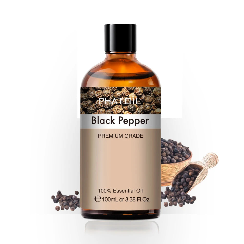 100ml Pure Essential Oil for Diffusers — Aromatherapy (Lavender, Rose, Peppermint & More)