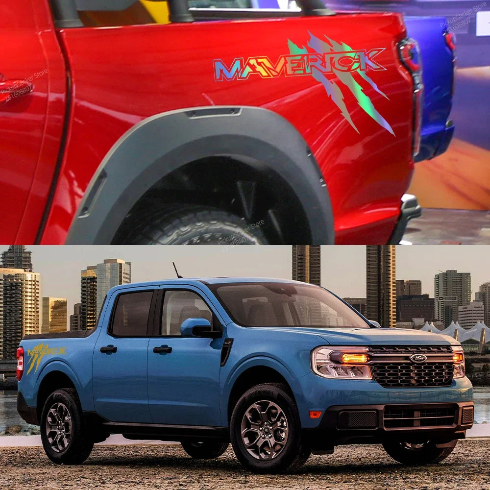 Car Sticker Pickup Truck Bed Graphics Claw Styling Decor Decal Decoration Auto Tuning Accessories For Ford Maverick XLT XL V8