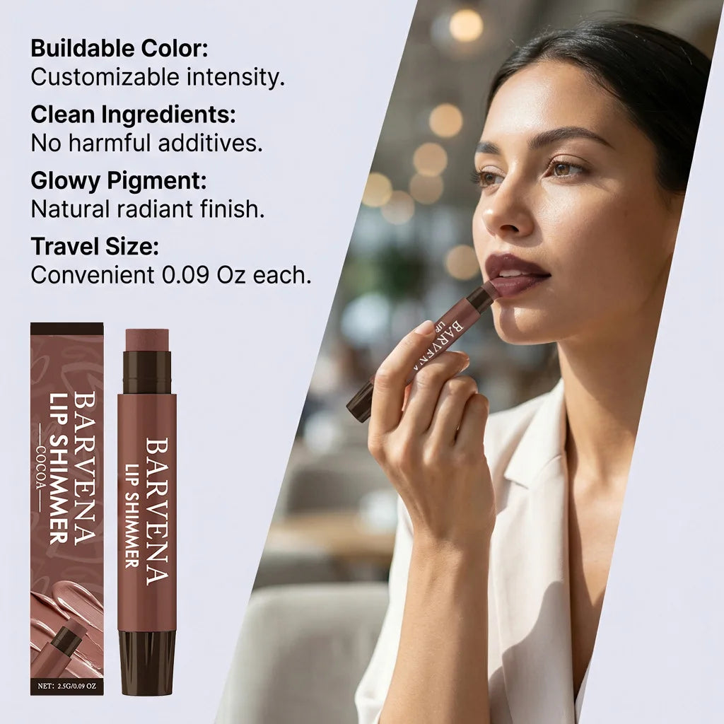 Hydrating Lip Shimmer Gloss - Glossy Nourishing Lip Care for Dry Lips