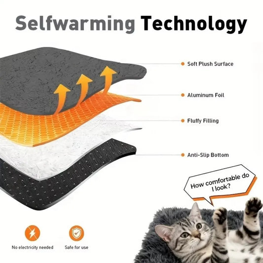 Ultra-Soft Non-Slip Cat Mat - Cozy All-Season Pet Bed Pad