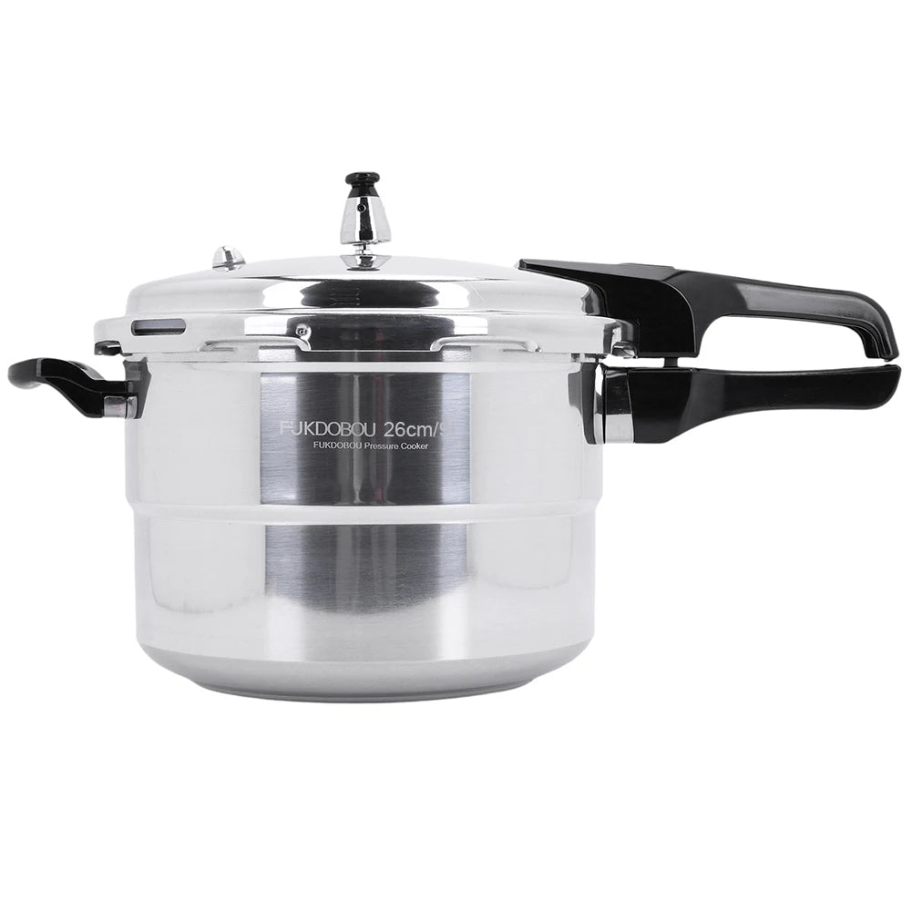 Large Aluminum Pressure Cooker with Steaming Plate - Fast Cooking