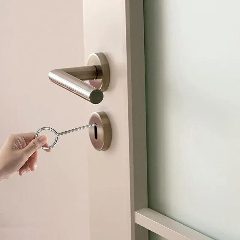 Portable Tool for Unlocking Doors Featuring A Universal Torque Wrench Suitable Outdoor Use Opening Doors When Keys Are Forgotten