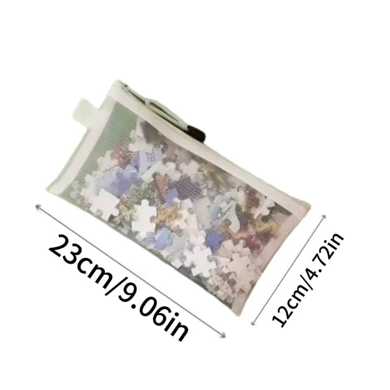 1-24pcs Storage Bag Mesh Zipper Toy Building Block Puzzle Sub-package Children Particle Zipper Transparent Finishing Storage Bag