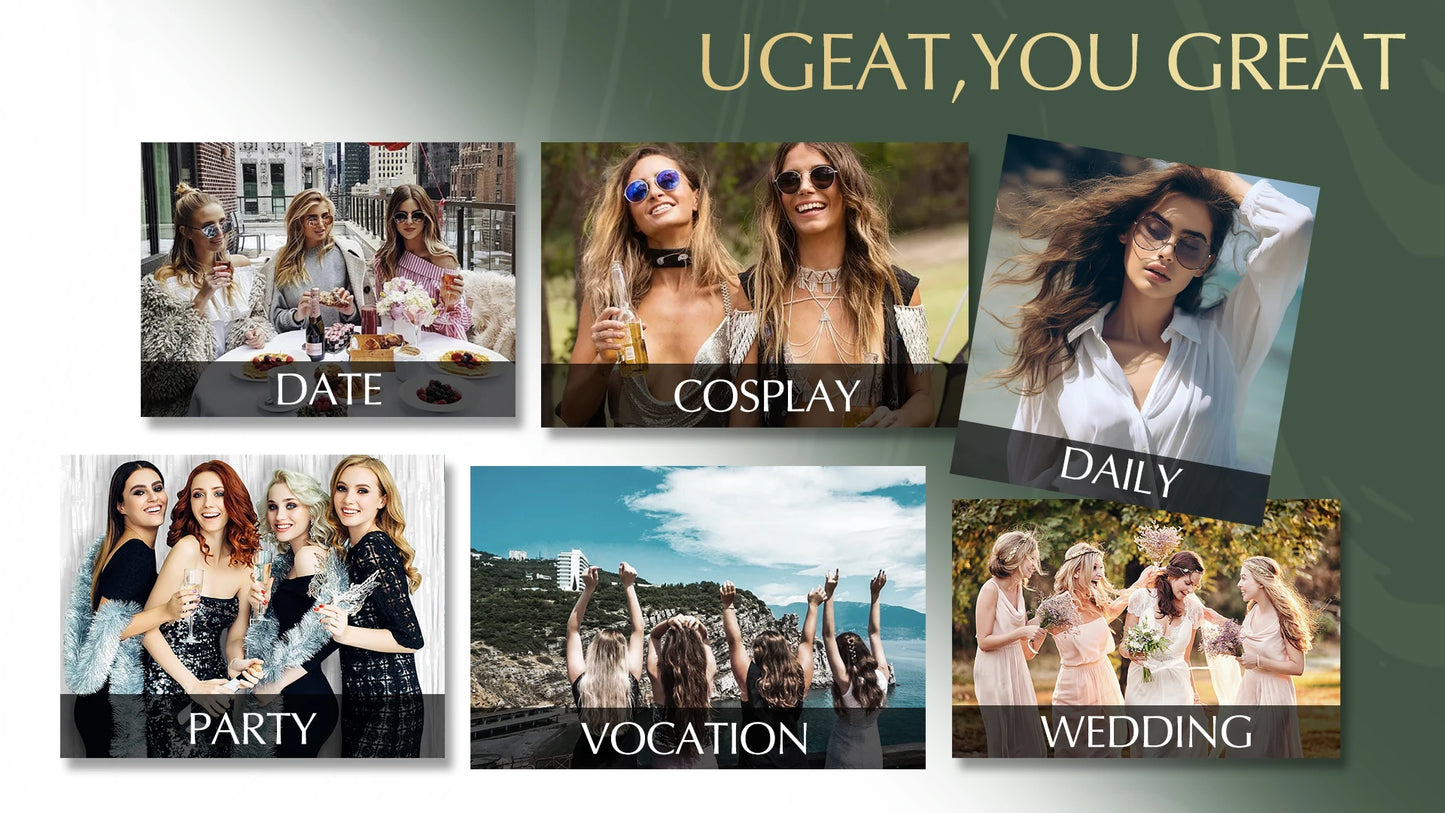 Ugeat U Tip Hair Extension Human Hair 1g/s Nail U Tip Hair For Women 14-24" Pre Bonded Hair Extensions 50g/100g Keratin Tip Hair