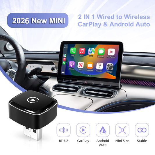 2-in-1 Wireless CarPlay & Android Auto Adapter