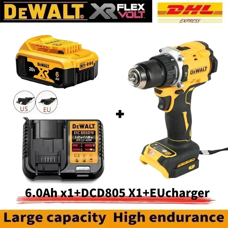 DEWALT DCD805 20V MAX Brushless Cordless Impact Drill Electric Screwdriver Multi-Function Hand Drill Tool .