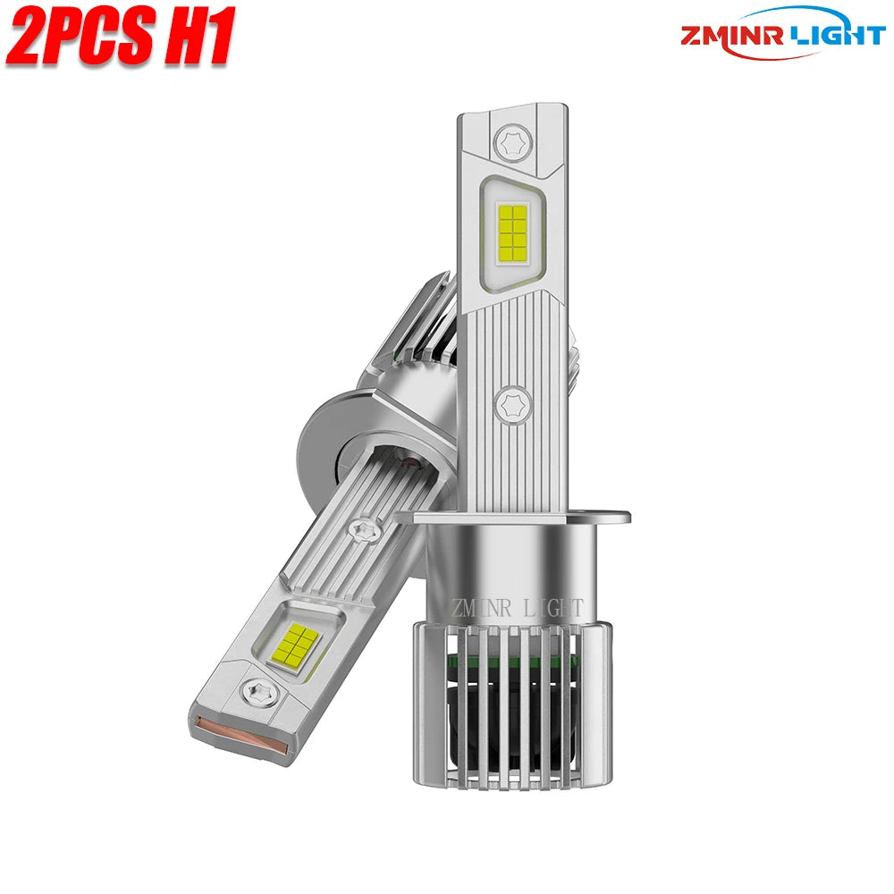 LED H7 H4 H1 Bulbs for Car Headlight CANBUS Turbo Fan Auto Lights Super Bright Mini LED Headlamp 6000K White Lamp 12V Plug&Play
