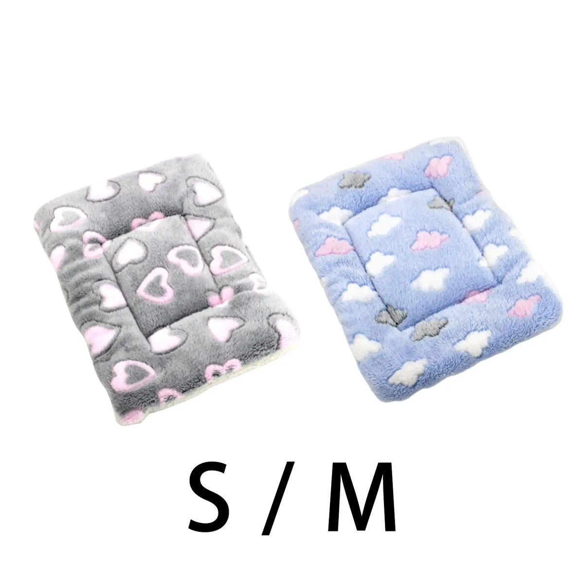 Heated Fleece Pet Bed Mat - Cat & Dog Blanket