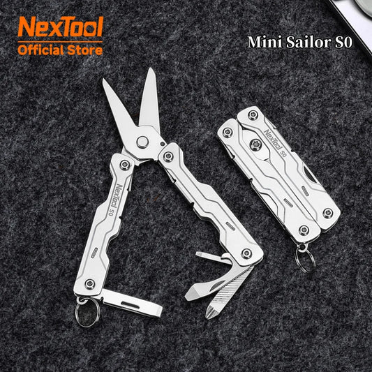 NexTool 8 In 1 Micro Multitools S0 Mini Sailor Scissors Mini Pocket Multitool EDC Folding Hand Tools Camping Survival Multitool