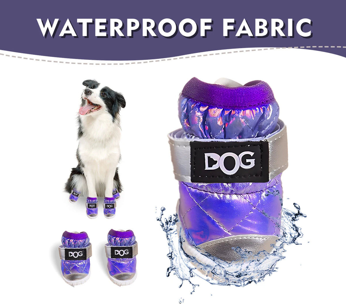 Wool-Lined Dog Boots - Water-Resistant Winter Paw Protectors – photo 3