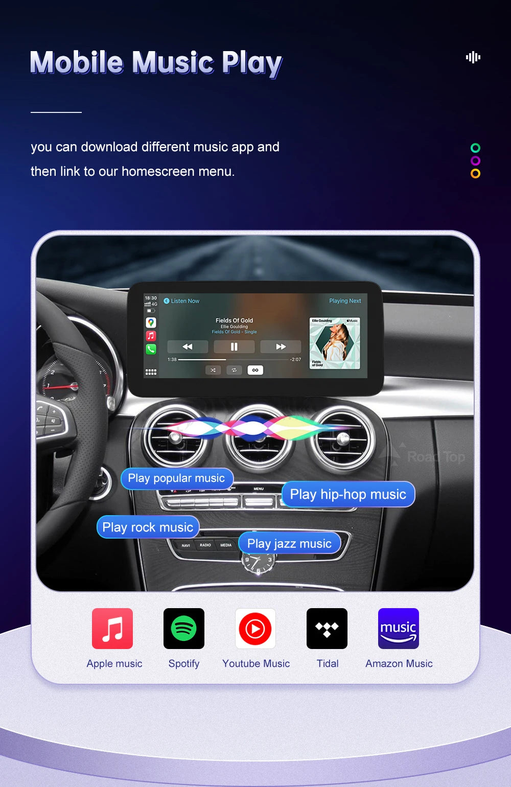 Wireless Carplay Linux Screen for Mercedes Benz W205 GLC A C V Class W447 CLA GLA 2026-2026 GPS With Android Auto Car Multimedia
