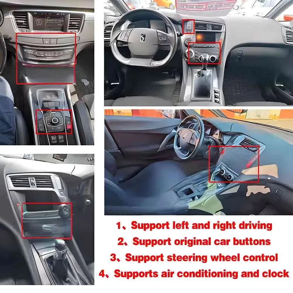7'' Android 16 For Citroen DS 5 DS5 508 2011 2014 2015 - 2018 Head Unit Carplay Autoradio 4G Car Radio Multimedia Player Screen