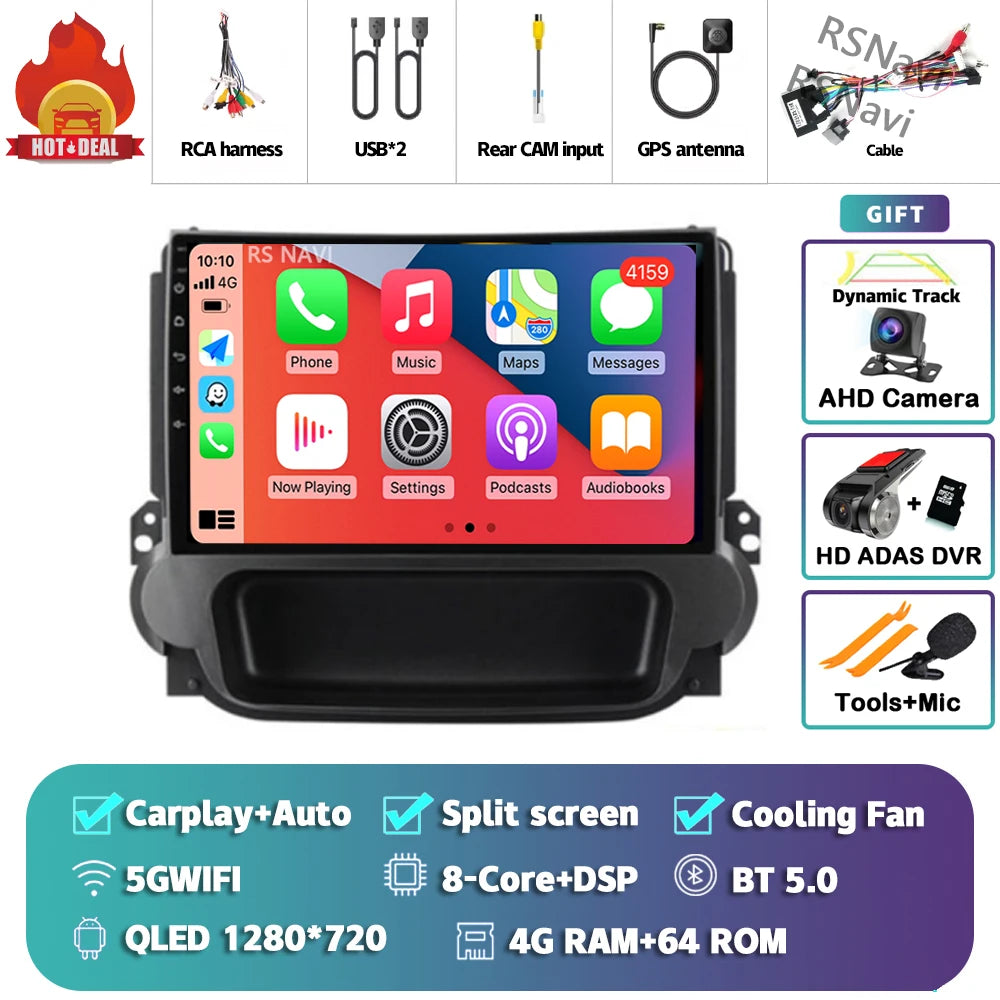 Android 16 Carplay Auto Car Radio Multimedia Player For Chevrolet Malibu 2012-2015 Autoradio DSP GPS Stereo WIFI 2din 16G-512G