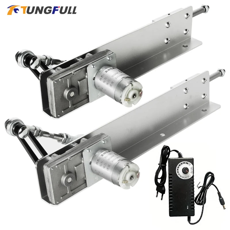 DIY Electric DC Reciprocating Linear Actuator Telescopic Push Rod 3-15cm Stroke 2-8cm Metal Gear Reduction Motor Speed Control