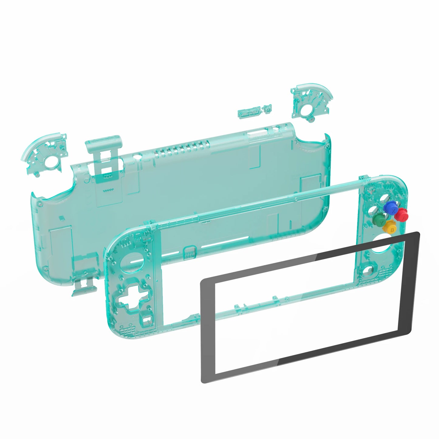 eXtremeRate Replacement Handheld Controller Housing Custom Shell with Screen Protector & ABXY Buttons for Nintendo Switch Lite