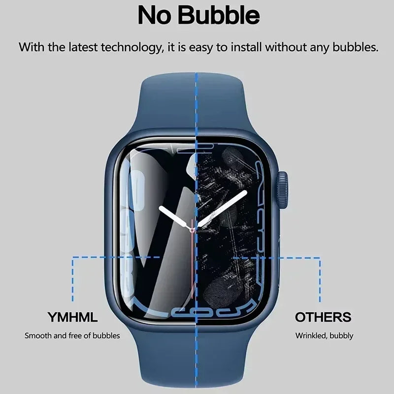 1-5PCS Screen Protector for Apple Watch 10 9 8 7 6 5 40MM 41MM 42MM 44MM 45MM 46MM Not Tempered Glass Film IWatch Ultra 2 49MM