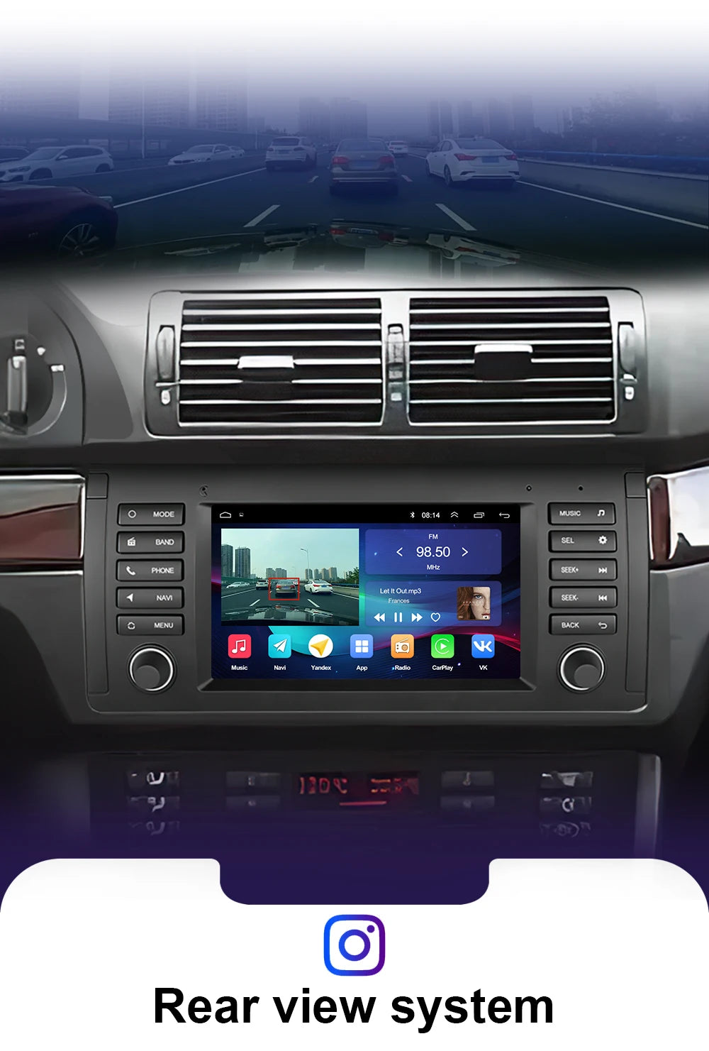 LEHX L6 2din Android14 Auto Carplay Car Radio Multimedia Stereo For BMW E53 5 Series E39 M5 1995-2003 Stereo autoradio gps 2 din