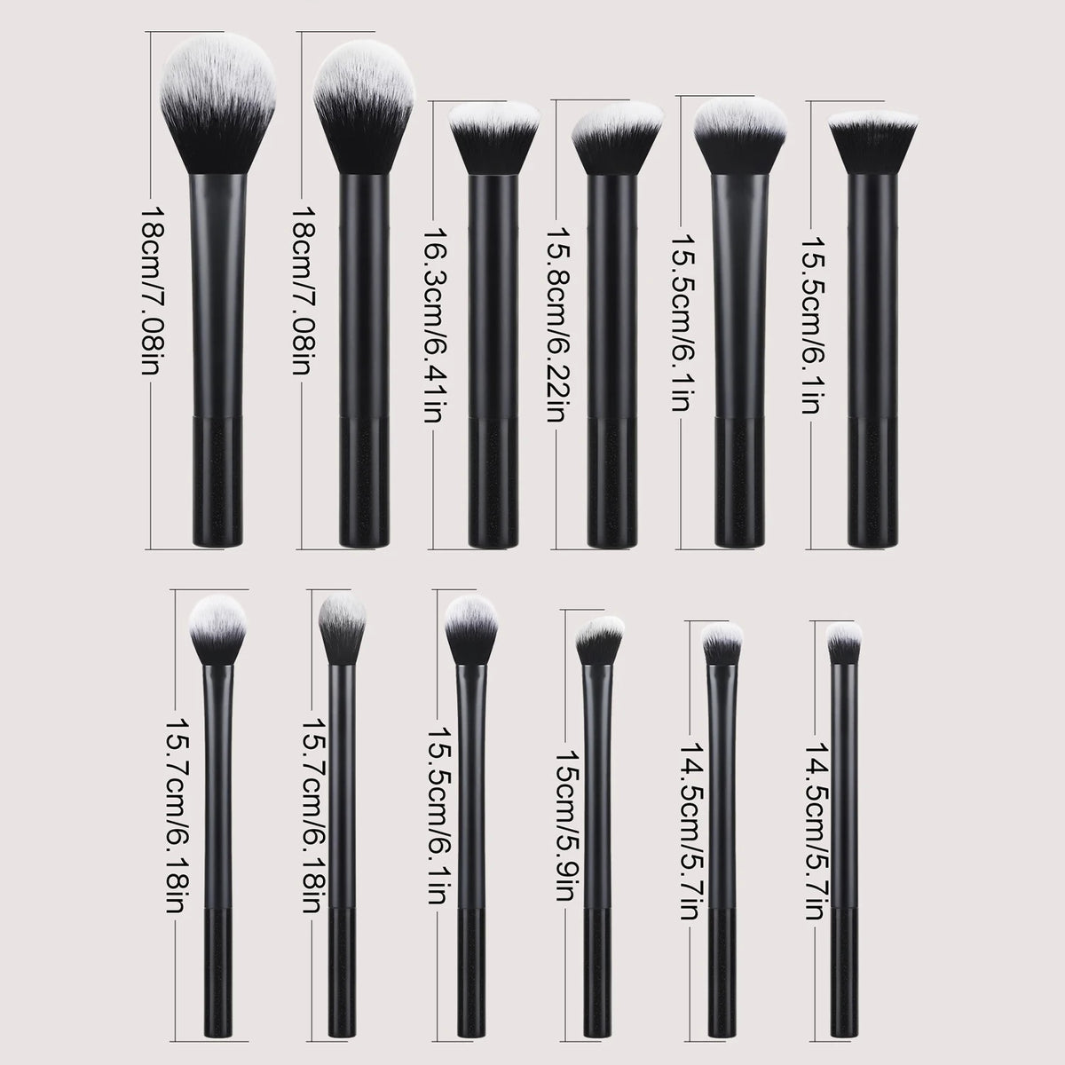 Makeup Brush Sets,12pcs Creative Professional Multifunctional Cosmetic Brushes For Making Up Supply