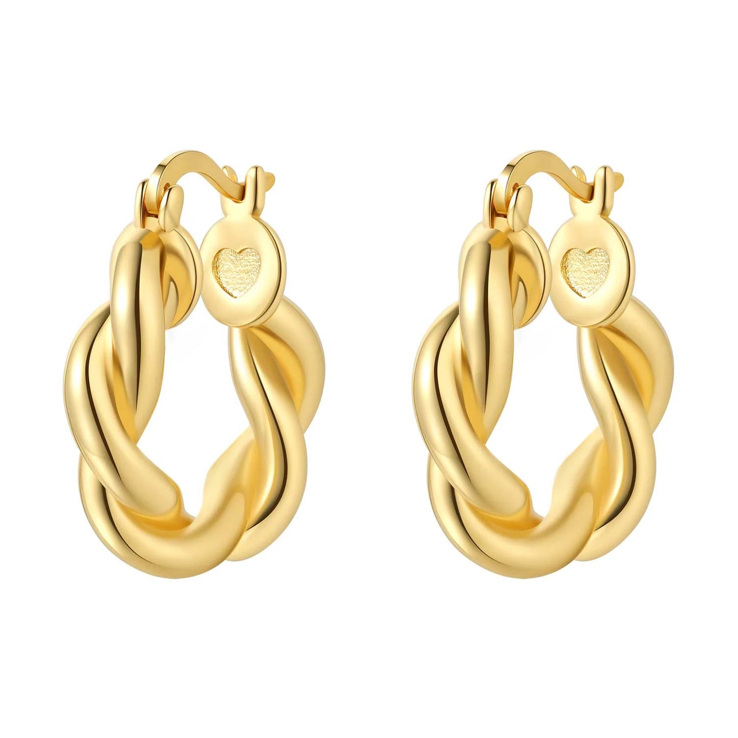 Original 2026 S925 Sterling Silver Zircon 18K Gold Lining Vintage Hoop Earrings for Women Birthday Party Wedding Gift Jewellery