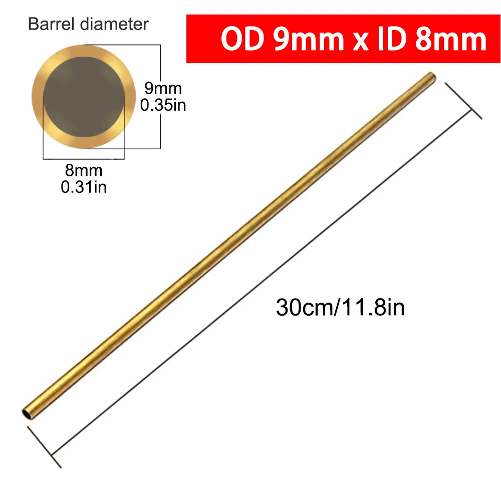 Brass Tubes Diameter 2/3/4/5/6/7/8/9/10/11/12/13/14/15mm Length 300mm 0.5mm Brass Rod Pipe Brass Tube Modelmaking Cutting Tool