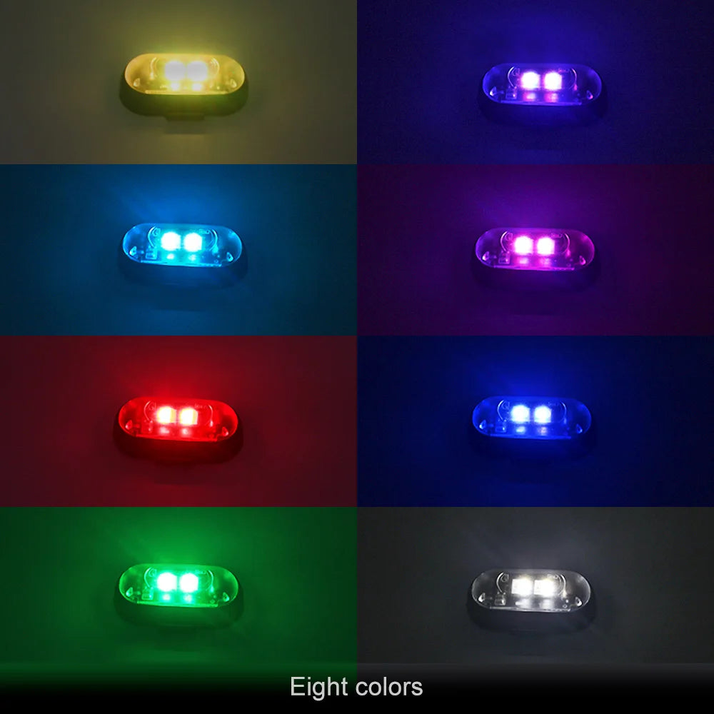 Car LED Warning Light – Rechargeable Wireless Multifunctional Safety Light with Remote Control
