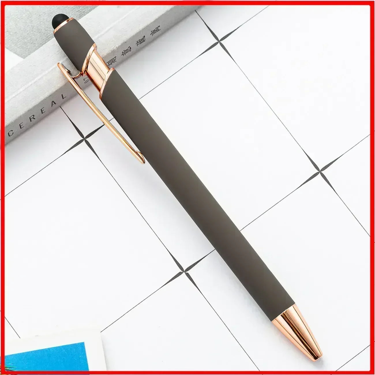 20-200 Pcs Custom Logo Metal Ballpoint Pen Text Engraving Touch Screen Advertising Pen Office School Private Customization Gift
