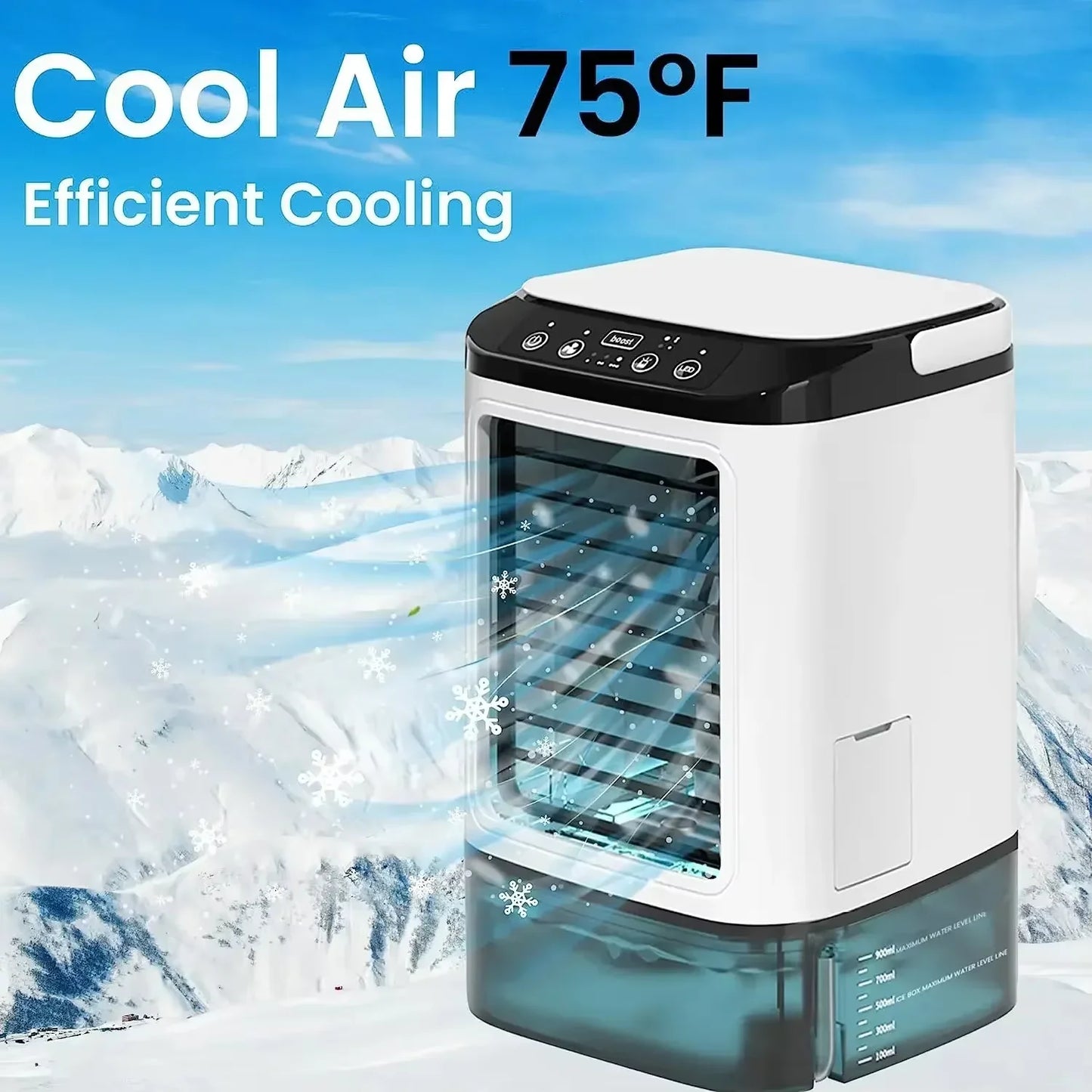 Quiet Desktop Misting Cooler – Portable USB Humidifier Fan for Home & Office