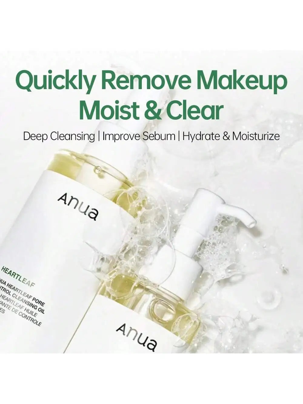 Anua Heartleaf Pore Control Cleansing Oil, Oil Cleanser for Face, Makeup Blackhead Remover, Korean Skin Care 6.76 fl oz(200ml)