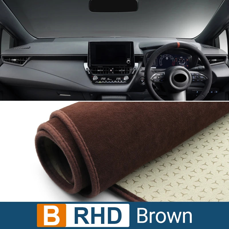 Car Dashboard Cover Avoid Light Pads Anti-UV Non-Slip Mats For Toyota Corolla E210 2019 2020 2021 2022 2023 2024 2025 Hybrid