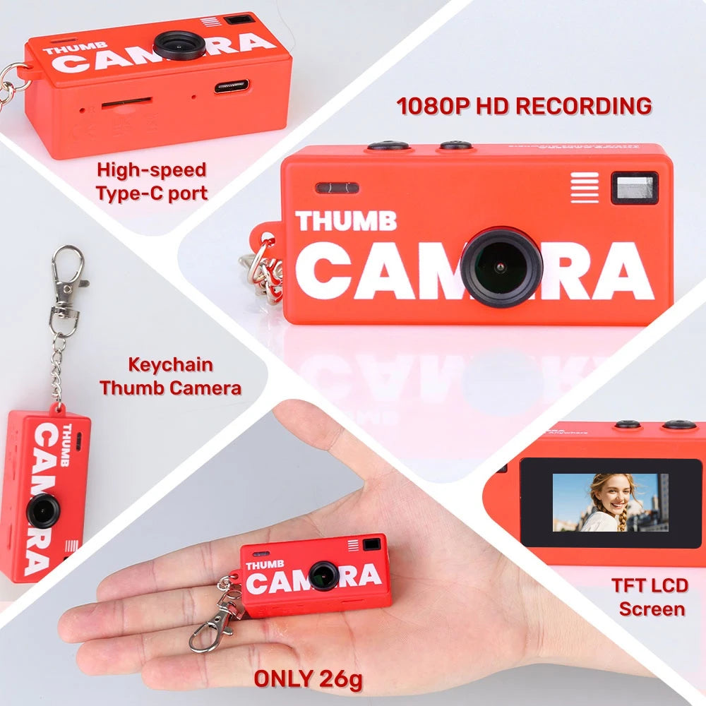 Magecam Retro Keychain Camera — 1080P Mini Digital Camcorder