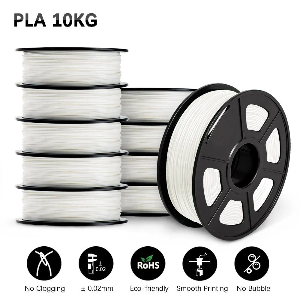 SUNLU 3D Filament PLA/PLA META/PETG/ABS/TPU/PLA MATTE 1.75mm 10Roll 1KG/0.5KG 3D Printer Filament for 3D Printer