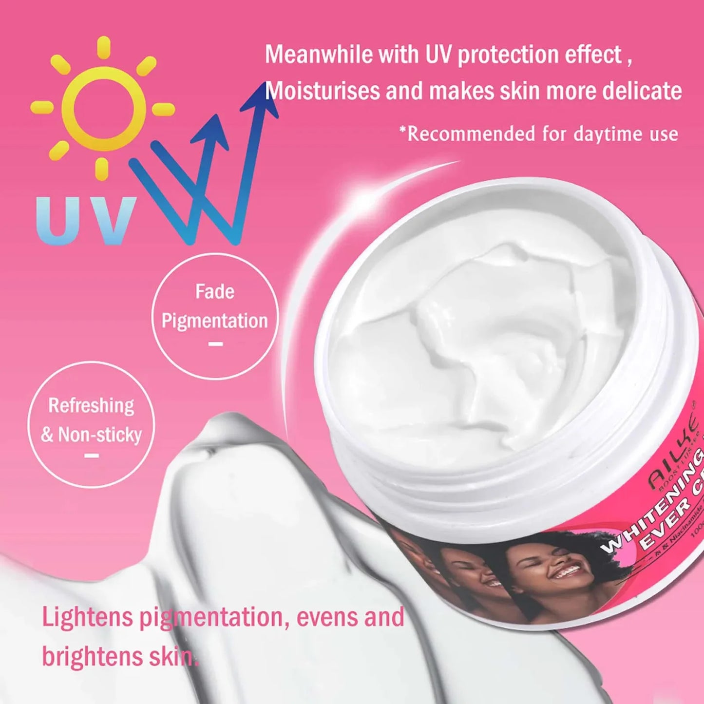 AILKE Women Skin Glowing Body Lotion, Moisturizing, Brightening, Nourishing, Smoothing Skin Cream, With Niacinamide