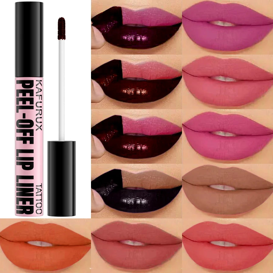 7 Colors Waterproof Peel Off Lip Stain - Long Lasting Lip Tint