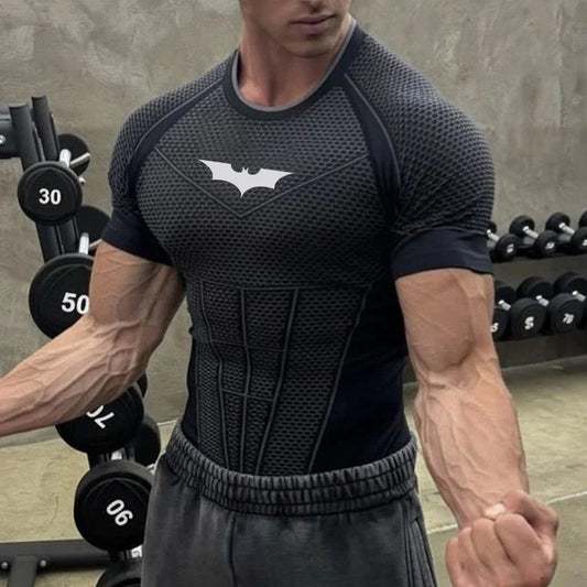 Men's Compression T-Shirt — Quick-Dry Short Sleeve Gym Top