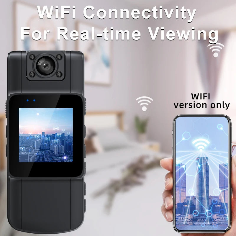 4K WiFi Mini Body Cam — Night Vision Cycling Camcorder